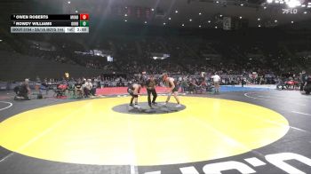 2A/1A Boys 144 Semifinal - Owen Roberts, Monroe Boys vs Rowdy Williams, Oakridge Boys