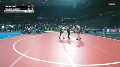 2A/1A Boys 144 Semifinal - Micah Davis, Siletz Valley Boys vs Mannie Mulrony, Adrian Boys