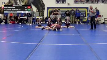 126 lbs Cons. Round 1 - Carson Zimmerman, North Linn vs Keegan Grobe, Williamsburg