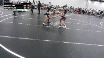 109 lbs Cons. Semi - Connor Collins, Backyard Brawlers Midwest vs Dathan Flakes, Bulloch Bandits Wrestling Club