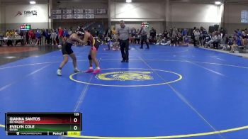 125 lbs Champ. Round 1 - Gianna Santos, Big Walnut vs Evelyn Cole, Eaton