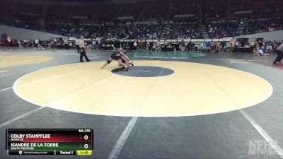 6A-215 lbs Cons. Round 4 - Isandre De La Torre, South Medford vs Colby Stampflee, Glencoe