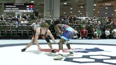 74 lbs Cons. Semis - Peyton Hall, West Virginia Regional Training Center vs Quincy Monday, New Jersey RTC/ Titan Mercury Wrestling Club (TMWC)