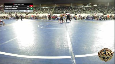 155 lbs Consi Of 16 #1 - Maverick Totten, Keystone Wrestling Club vs Kortney Akpan, WTC