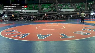 6A 285 lbs Semifinal - Colton Mcintyre, Clay Chalkville vs Malik Watts, Pell City