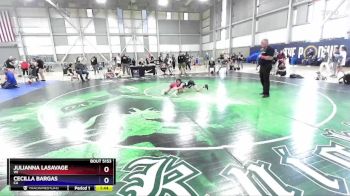 69 lbs Semifinal - Julianna LaSavage, WI vs Cecilla Bargas, CA