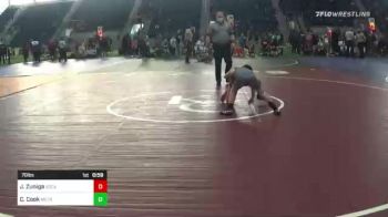 70 lbs Quarterfinal - Jeremiah Zuniga, SoCal Grappling vs Clayton Cook, Metro Mat Club