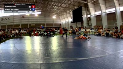100 lbs Kolten Land, Indiana Gold vs Bodee Williams, Idaho