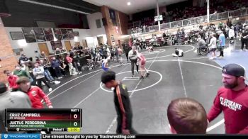 113 lbs Cons. Round 4 - Cruz Campbell, Mt. Spokane vs Justus Peregrina, Coeur D`Alene High School