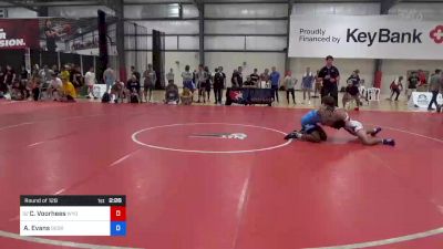 74 kg Round Of 128 - Cooper Voorhees, Wyoming Wrestling Reg Training Ctr vs Aushaud Evans, Georgia