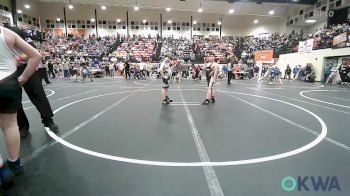 110 lbs Consi Of 8 #2 - Carson Rojas, Spiro Bulldog Wrestling vs Cash Roberts, Brushy Wrestling Club