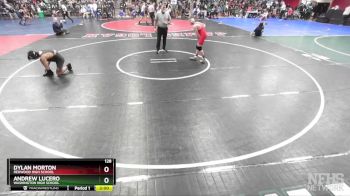 128 lbs Champ. Round 1 - Andrew Lucero, Washington High School vs Dylan Morton, Redwood High School