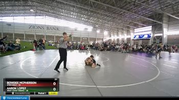 77 lbs Round 3 (4 Team) - Bowdee McPherson, Utah Gold vs AARON LOPEZ, West Coast Riders