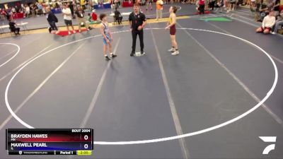 120 lbs Champ. Round 1 - Brayden Hawes, MN vs Maxwell Pearl, IL