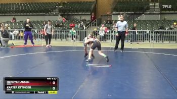 77 lbs Round 1 - Karter Ettinger, Iowa vs Henryk Hansen, Iowa