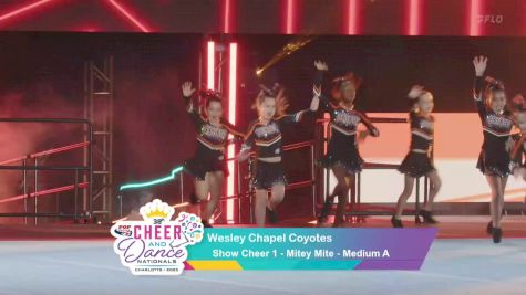 Wesley Chapel Coyotes * [2025 Show Cheer 1 - Mitey Mite - Medium A] 2025 Pop Warner National Cheer & Dance Championship
