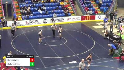110 lbs Consi Of 32 #2 - Emory Gunby, Bishop McCort vs Gavin Heverly, Central Mountain