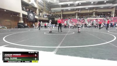 52 lbs Cons. Semi - Joaquin Vasquez, Duran Elite vs Ezra Taussig, Greater Heights Wrestling