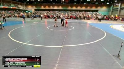 46-48 lbs Round 2 - Lincoln Whittenburg, Ceres Pups Wrestling Club vs Harleigh Workman, Fallon Outlaws Wrestling Club