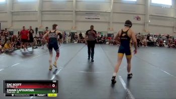 132 lbs Round 5 (6 Team) - Zavain LaFountain, Team 922 vs Zac Scott, WV Wild