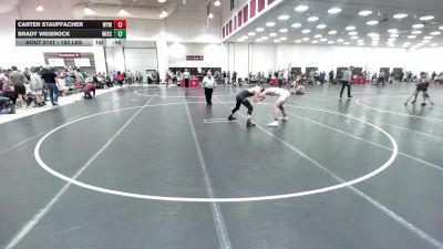 150 lbs Cons. Sub-semis - Carter Stauffacher, Warrior Youth Wrestling vs Brady Weisrock, Wisconsin