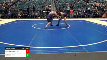 220 lbs Quarterfinal - Nico Rodriguez, Columbia vs Hunter Hood, Spring Creek