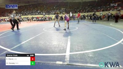 132 lbs Quarterfinal - Elijah Davis, Lions Wrestling Academy vs Hayden Coxsey, Piedmont