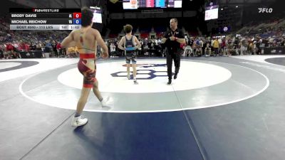 113 lbs Champ. Rd Of 128 - Brody Davis, AL vs Michael Reichow, VA