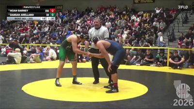 205 lbs 5th Place Match - Damian Arellano, Reedley Wrestling vs Noah Barney, Chilton Middle School