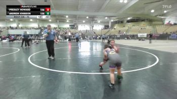 75 lbs Round 2 - Andrew Johnson, Team Clarksville TCWC vs Presley Howard, Clinton Dragon Youth Wrestling