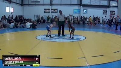 45 lbs Round 2 (4 Team) - Macklyn Motley, LEXINGTON WRESTLING CLUB vs Hudson O`Connor, BLACKHAWK WC