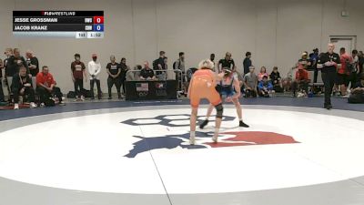 55 kg Cons. Rd Of 64 - Jesse Grossman, Billings Wrestling Club vs Jacob Kranz, Super D Wrestling