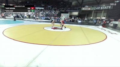 Girls 2A 110 lbs Cons. Round 2 - Mya Kay, Columbia River (Girls) vs Kat Gouge, Nathan Hale (Girls)