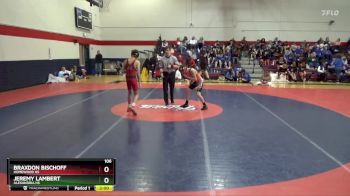 106 lbs Round 2 - Jeremy Lambert, Alexandria HS vs Braxdon Bischoff, Homewood Hs