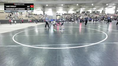 65 lbs Semifinal - Jade Hunley, Seymour Youth Wrestling Club vs Savannah Gryczewski, Wave Wrestling Club