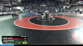 2A 138 lbs 7th Place Match - Colby Lalone, Orting vs Julian Sanchez, Grandview