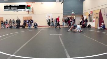 144 lbs Quarterfinal - Michael McArthur, Canyon Ridge vs Colt Thompson, Snake River