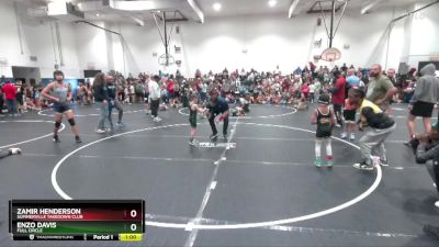 50 lbs Semifinal - Enzo Davis, Full Circle vs Zamir Henderson, Summerville Takedown Club