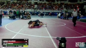 D1-132 lbs Semifinal - Dylan Brown, Marana vs Aaron Callirgos, Highland