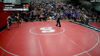 145 lbs Champ. Round 1 - Kyler See, North East Hs vs Wyatt Myers, Westmont Hilltop Hs