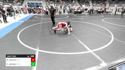 76 lbs Semifinal - Mari Gayman, Claremore Wrestling Club vs Hunter Jackson, Locust Grove Youth Wrestling