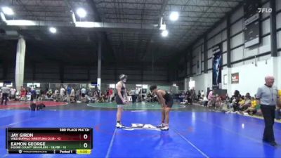 175 lbs Placement Matches (8 Team) - Jay Giron, WILD BUFFALO WRESTLING CLUB vs Eamon George, MOORE COUNTY BRAWLERS - SILVER