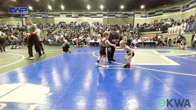 45 lbs Consi Of 16 #2 - Asher King, Clinton Youth Wrestling vs Colt Gresham, Hinton Takedown Club