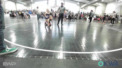 55 lbs Quarterfinal - Aspen Shelton, Team Tulsa Wrestling Club vs Henry Hicks, Morris Wrestling Association