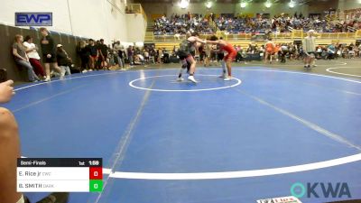 132 lbs Semifinal - Elijah Rice Jr, Cowboy Wrestling Club vs BREYLON SMITH, Darko Valley Wolf Pack