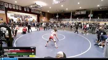 126 lbs Cons. Round 4 - E.K.S. (War) Camel, Okanogan vs Justice Lopez, Orting