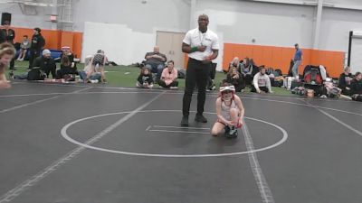 70 lbs Round 3 (6 Team) - Harper Wimmers, Lady Warriors United Gold vs Clara Coombs, Backyard Barbies