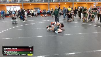125 lbs Quarterfinal - Shahana Shams, C2X vs Adaleigh Yiakas, White Knoll Wrestling Club