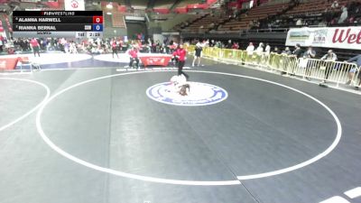 135 lbs Semis - Alanna Harwell vs Rianna Bernal, Surfside X Wrestling