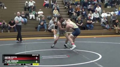 149 lbs 3rd Place Match - Jacob Potts, Thiel College vs Tyler Debnar, St. Vincent College